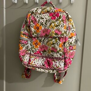 Vera Bradley Pink and Orange Floral Backpack